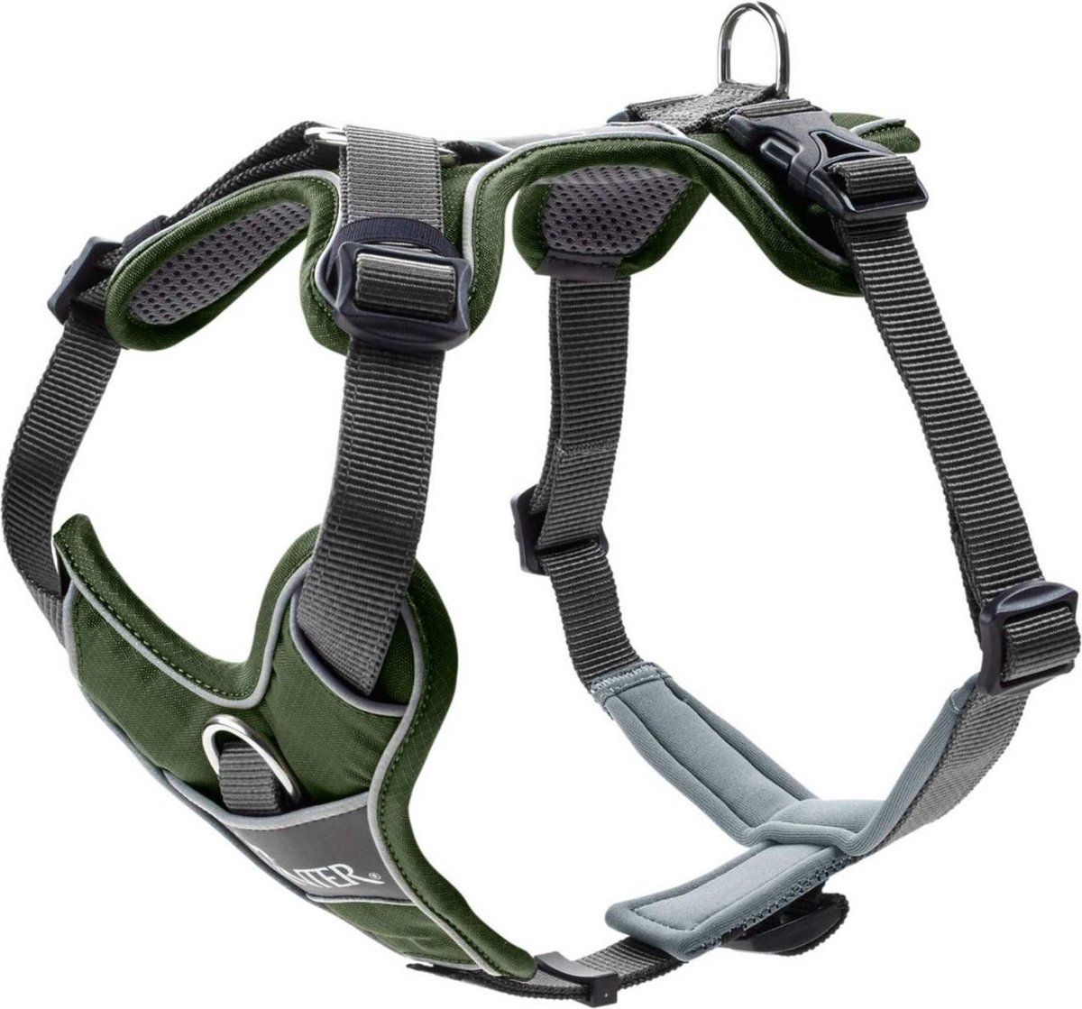 Hunter Harnas Divo Groen&Grijs - Hondentuig - 56-73 cm