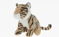 Cornelissen Tijger knuffel - bruin - 23 cm - pluche