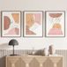Lot de 3 affiches / posters triptyque - Femmes abstrait - 3 affiches - 60x80 cm (cadres non fournis) - Photo pleine page