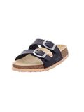 Superfit Jungen FUSSBETTPANTOFFEL Hausschuhe, BLAU 8000