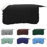 vidaXL Paardendeken Zwart 75 cm Polar fleece