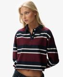 Superdry Polo de Rugby Rayé Court Athletic Essentials Rouge Taille: 44