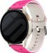 Strap-it Flower Sportbandje Siliconen 20mm Felroze & Starlight