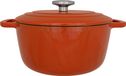 COSY & TRENDY FONTESTIC Cocotte-braadpan, Ø24 cm, 4,6 liter, emaille fonte, inductie, roestkleur