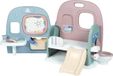 Smoby Maison de poupée jeu, avec 4 zones de jeu, accessoires inclus, convient aux enfants à partir de 3 ans, pliable, fabriqué à partir de matériaux recyclés