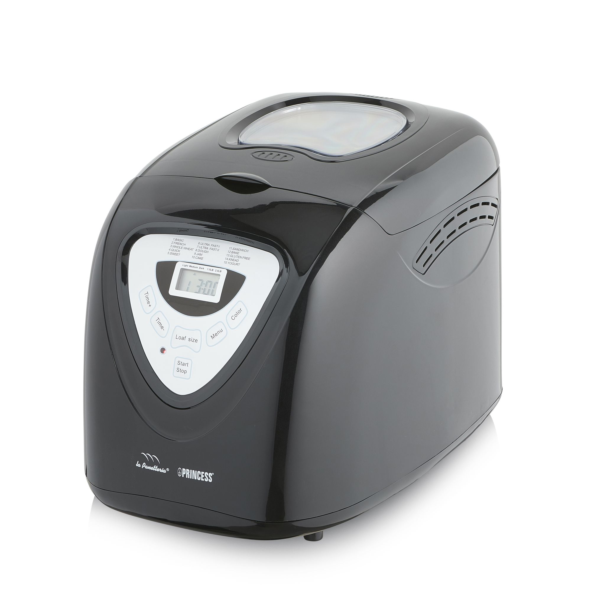 Princess 152009 Broodbakmachine - Zwart/Zilver - 15 Programma's - LCD Display