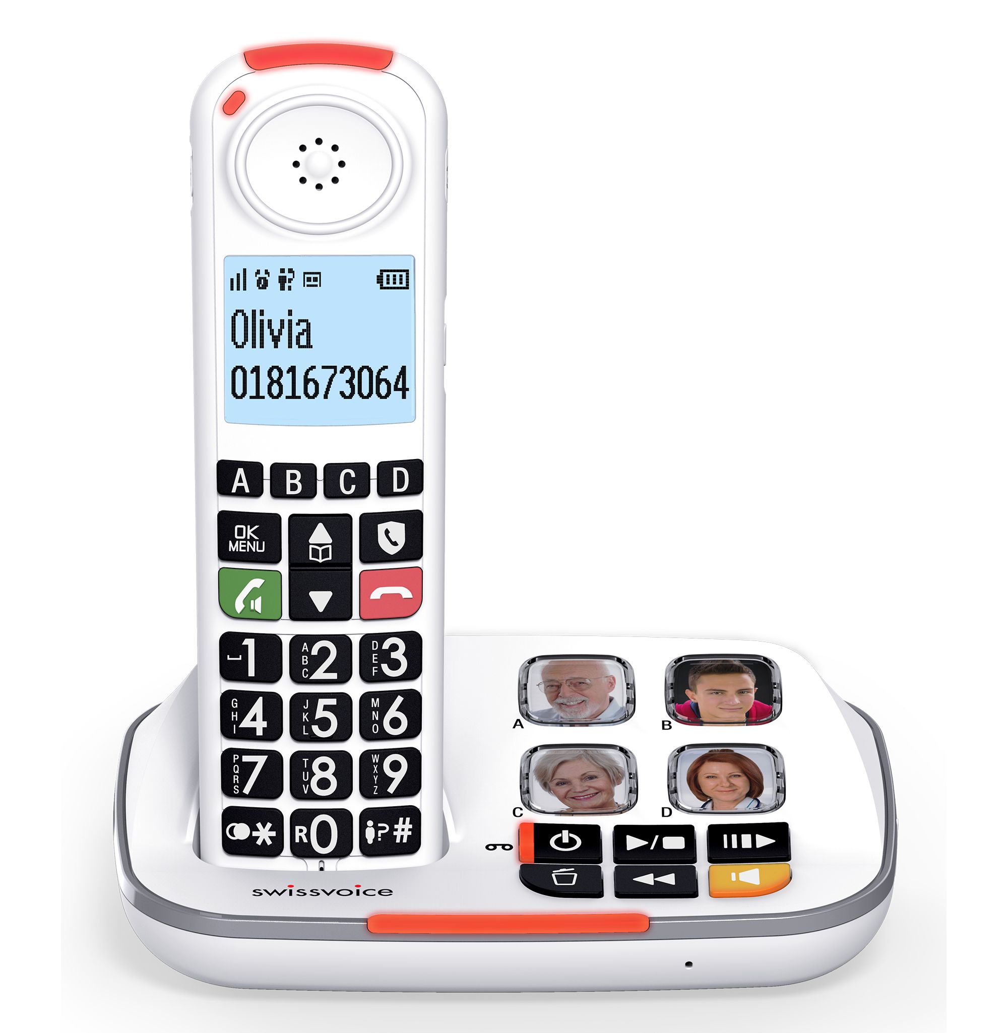 Swissvoice Xtra 2355 DECT telefoon - Wit - Nummerherkenning - Antwoordapparaat