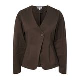 PIECES getailleerde blazer - donkerbruin