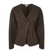 PIECES getailleerde blazer - donkerbruin