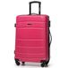 WITTCHEN Globe Line Reiskoffer Handbagage Cabinebagage Rolkoffer Harde schaal van ABS met 4 draaiwielen Cijferslot Telescopisch handvat |Maat S Roze KLM/Transavia/easyJet/Corendon Dutch Airlines