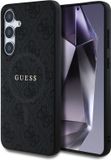 Guess PU Leer 4G Logo geschikt voor Samsung Galaxy S25 - Geschikt voor MagSafe - Grijs
