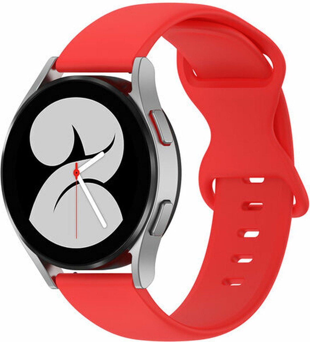 By Qubix Qubix Garmin Venu / Sq / Sq2 / 2 plus - Solid color sportband - Rood - 8720621151296