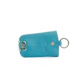 LeonDesign Sleuteletui Klokmodel Key Organizer Leer Lichtblauw