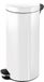 helit H2404305 - Pedaalafvalbak „the knight“ 30 L wit