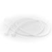 System-S 2 x siliconen houder voor AirPods hoofdtelefoon in wit