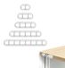Icecat Clips de câble adhésifs, silicone, 5 pièces, blanc