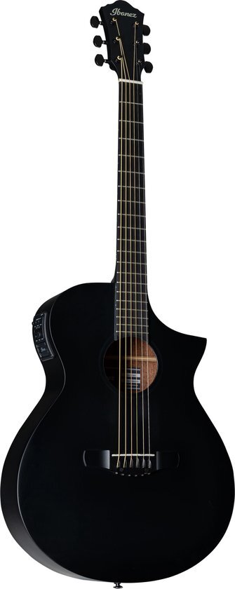Ibanez AEWC13-WK Weathered Black Open Pore - Akoestische gitaar