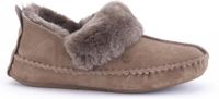 Warmbat Barrine Suede Dames Pantoffels - Mud - Maat 42