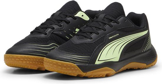 PUMA Solarflash III Jr Unisex Sportschoenen - PUMA Black-Fizzy Apple - Maat 33