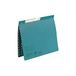 ELBA 100560093 pendelmappen 50 stuks karton commerciële nieting en sleufstansen van 250 g/m² Manila-karton blauw