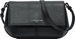LIEBESKIND BERLIN Leren Schoudertas Lilly Heavy Pebble Crossbody Black Zwart