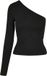 Urban Classics Top manches longues asymétrique Femme - Noir - L