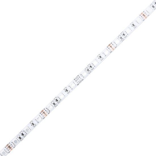 vidaXL Bedframe met LED-verlichting - Hout - Wit - 180x200 cm