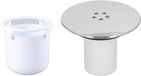 Merkloos Afvoerputdeksel voor Douche, Vervangbare Plastic Afvoerplug voor Badkamer, Badkuip en Keuken, Geschikt voor 90mm Gat, Waterdicht en Duurzaam