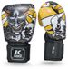 King Pro Boxing Gants de boxe - Hanya - Noir / Jaune - Microfibre 14 oz