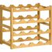 Bambou Naturel 4 Étagères 16 Bouteilles 43x23,5x38 Cm Casier à Vin ou Spiritueux