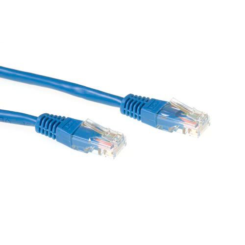 ACT Blauwe 15 meter U/UTP CAT6 patchkabel met RJ45 connectoren