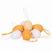 Home & Styling Paaseieren hangdecoraties - oranje - 12x stuks - 6 cm - kunststof