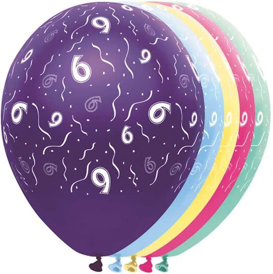 Folat 6 Jaar Feestballonnen - 5 stuks