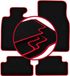 Wielganizator CARLUX-RED automatten voor: Mini Cooper II R57 cabriolet (2006-2013)