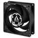 ARCTIC P8 Silent PC-ventilator, 80 mm ventilator, drukgeoptimaliseerd, zeer stille motor, computer, ventilatorsnelheid: 1600 RPM - zwart