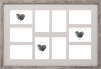 Deknudt Frames Multifotolijst S45RH7 P10 - Grijs-Beige - 10x 10x15 cm
