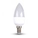 V-TAC VT-1855 LED Kaarslamp E14 6W 6000K Wit 470lm
