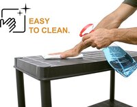 Practo Plasti Rack - 185x85x40 cm - Zwart - 5 Legborden - Kunststof