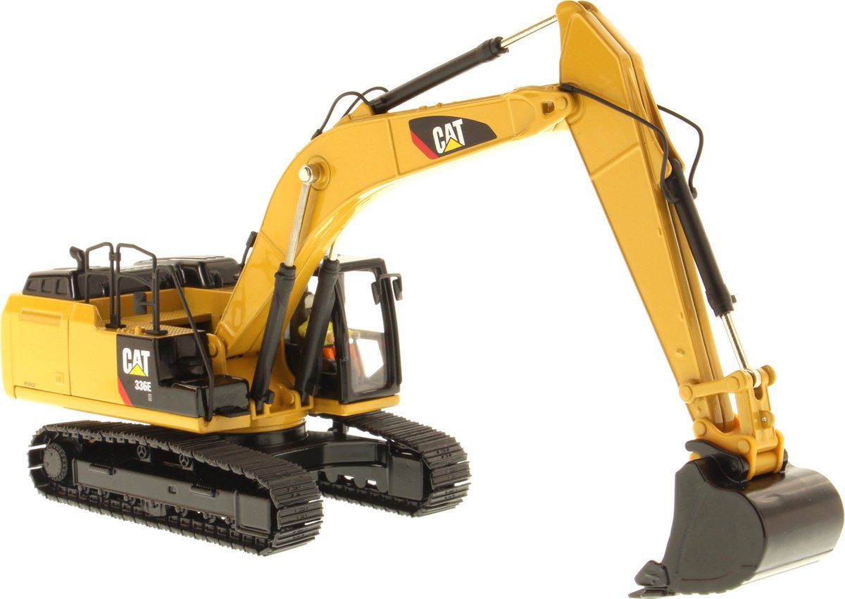 Diecast Masters CAT 336E H Hybrid Hydraulic Excavator - Geel - Metaal - 2022 Model