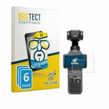 BROTECT Screenprotector voor DJI Osmo Pocket 4 (Display + Lens) - Folie Beschermfolie transparant 6 Stuks
