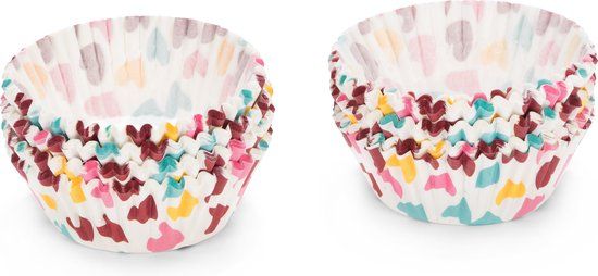 Patisse Cupcakevormpjes Hartjes - 200 stuks