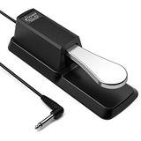Donner DSP-001 Sustain-pedaal voor toetsenbord, piano sustain-pedaal universele demper voetpedaal voor digitale piano MIDI-keyboard elektronisch en met polariteitsschakelaar