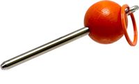 Boulemaus Jeu de Boules Traceur de terrain oranje V2A roestvrij staal