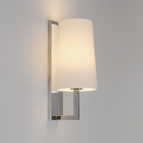 Astro Riva 350 wandlamp exclusief E27 chroom 8x35cm IP44 staal A 0988