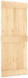 vidaXL Deur NARVIK 85 x 210 cm, massief dennenhout (onbehandeld)