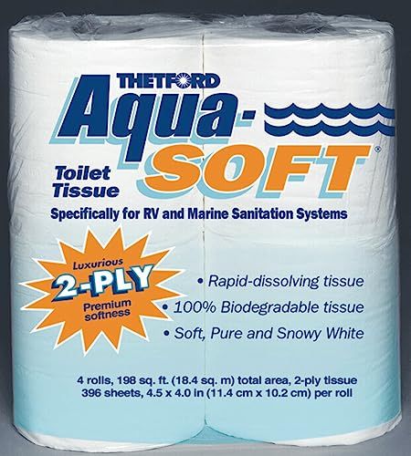 Thetford Aqua-Soft Toilet Tissue - 4 Rolls