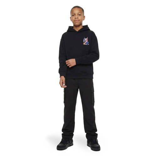 Malelions sweater met backprint - zwart