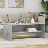 Maison Exclusive Table basse, couleur béton, 100 x 50 x 40 cm, panneau de particules