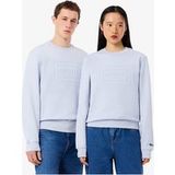 Lacoste Classic Fit Sweatshirt Ronde Hals Blauw Effen