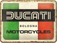 Ducati Tin Sign 15 x 20cm - Italy Giugiaro Logo